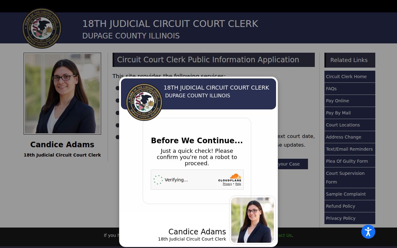 Villa Park residents directory DuPage court name search
